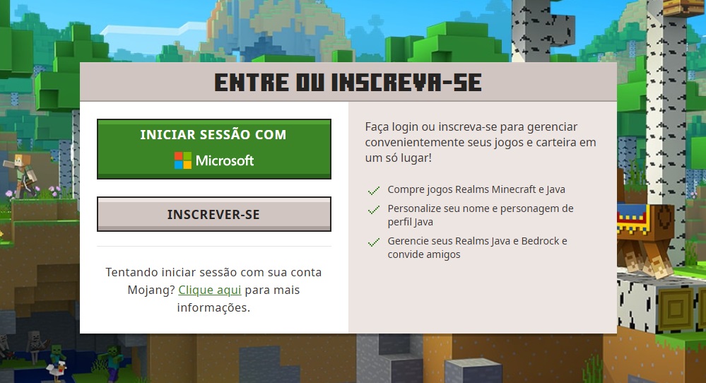 Como mudar de nome no Minecraft