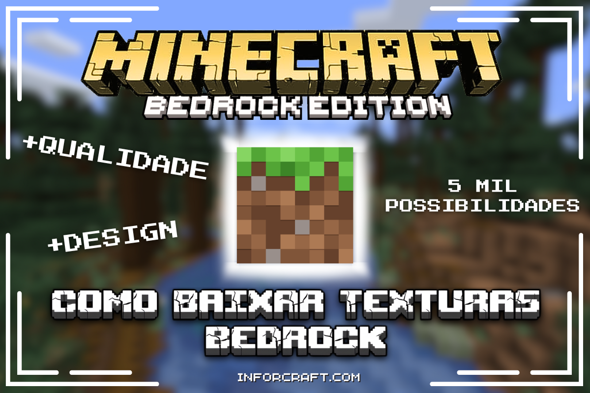Como colocar Texturas no Minecraft BEDROCK