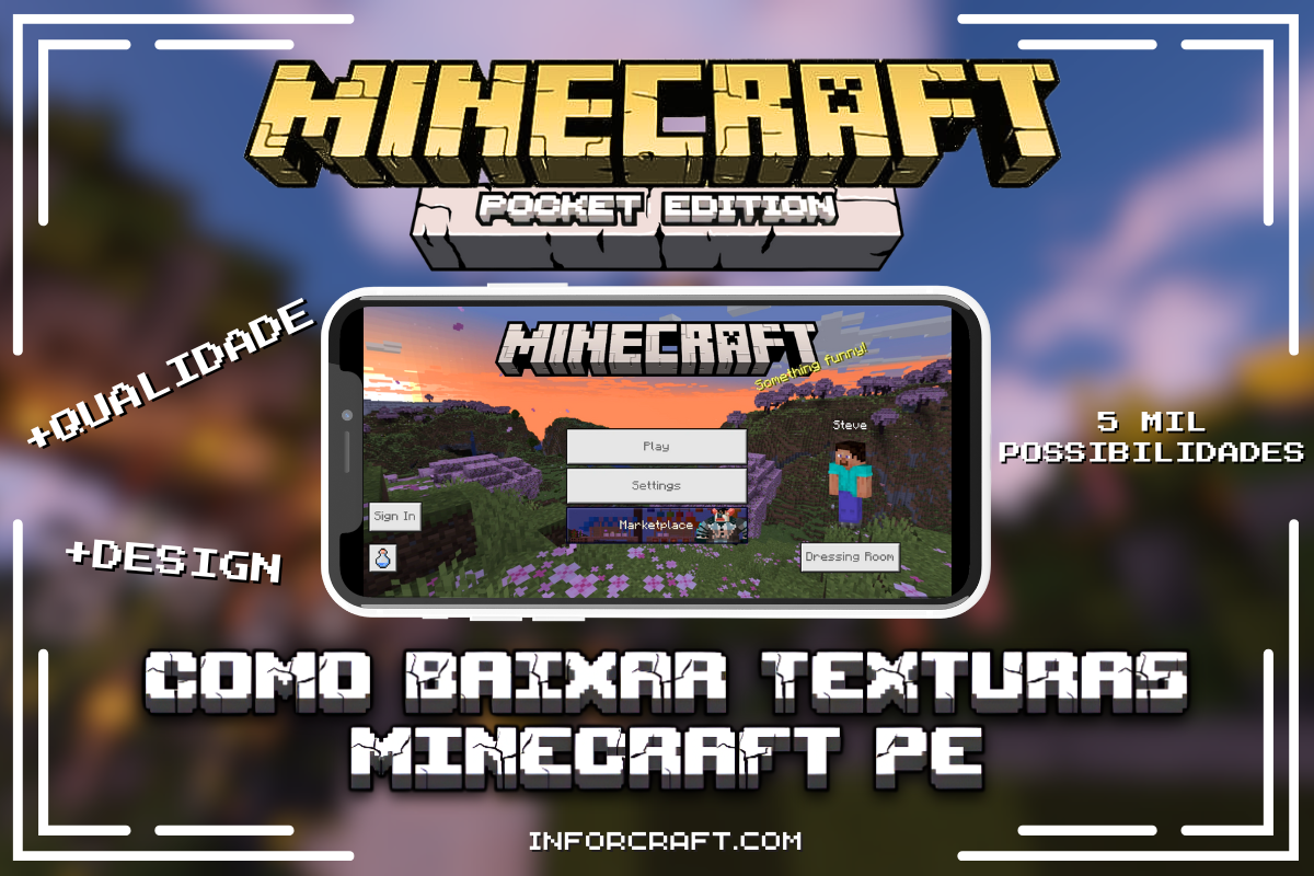 Como colocar Textura no Minecraft PE (Celular)