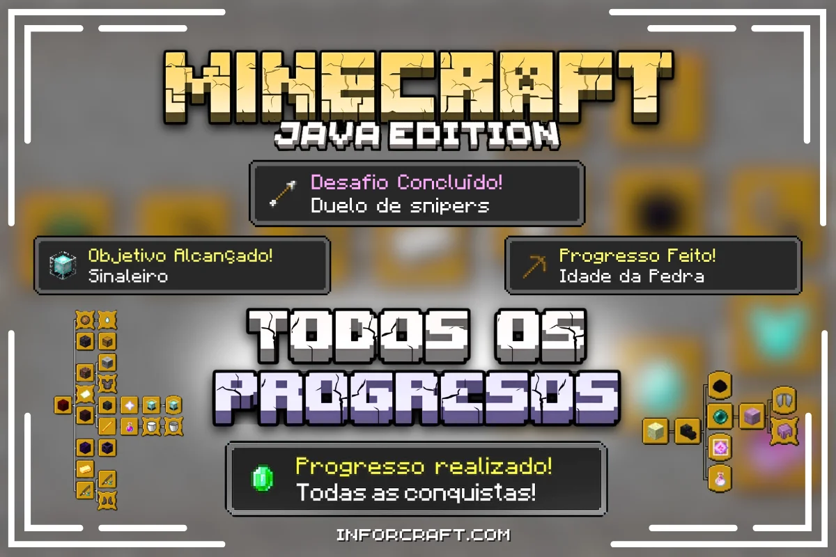 Todos os Progressos do Minecraft - Inforcraft